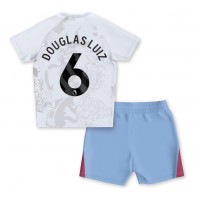 Fotbalové Dres Aston Villa Douglas Luiz #6 Dětské Venkovní 2023-24 Krátký Rukáv (+ trenýrky)